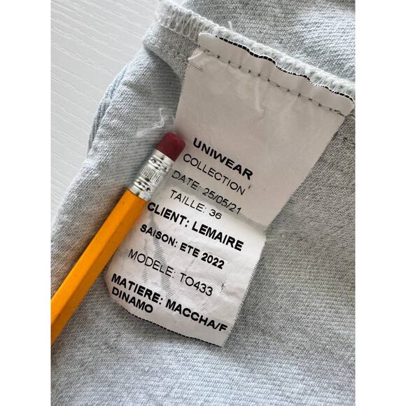 Lemaire Denim Vest Light Blue SS22 - Picture 6 of 6